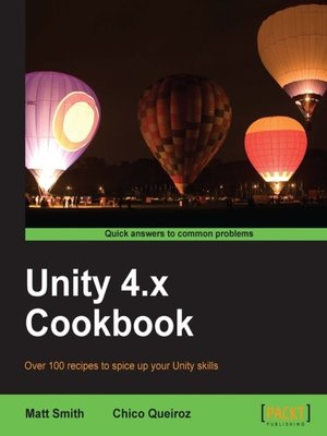 cover image of Unity 4.x Cookbook